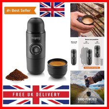 Minipresso GR, Portable Espresso Machine, Compatible Ground Coffee, Small Tra...