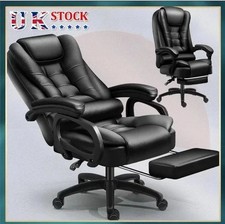 Executive Office Chair Swivel Recliner Gaming Computer Desk Chair With Footrest