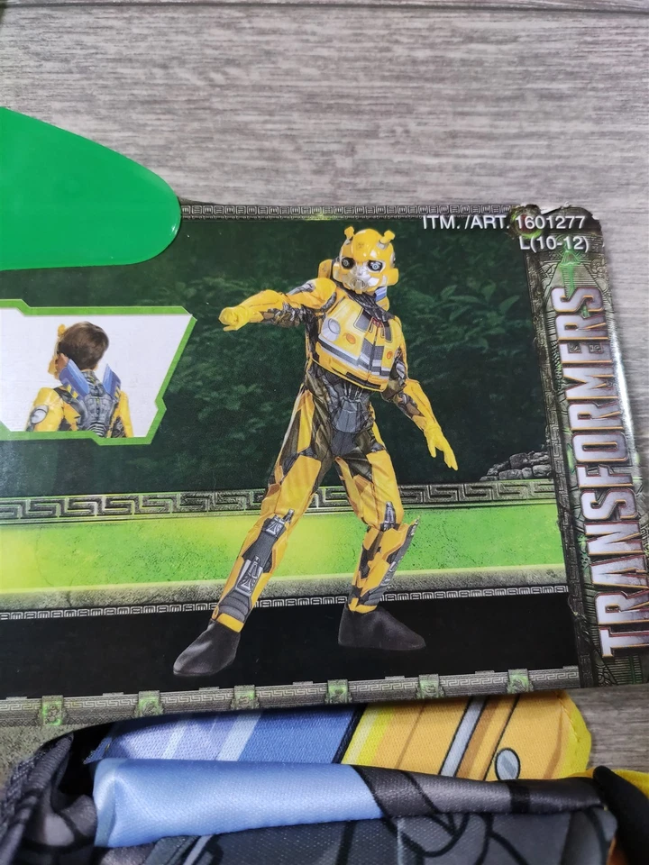 Трансформеры костюм мальчиков большой 10-12 Bumblebee маска перчатки костюм Хэллоуин - Изображение 2 из 4