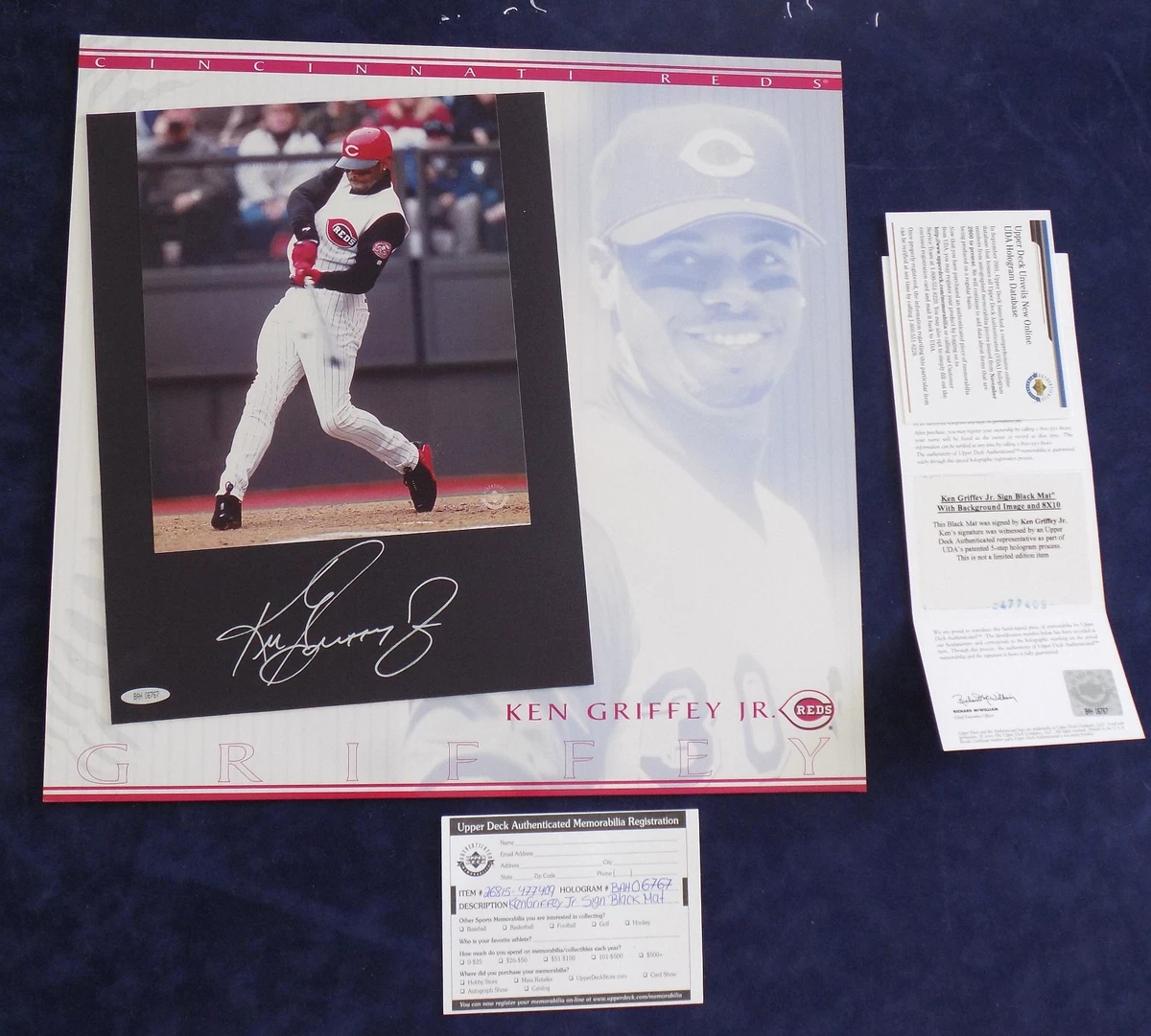 Ken Griffey Jr 棒球MLB 原始亲笔签名海报、印刷品| eBay