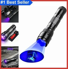 UV Blacklight Flashlight 395-410nm LED Rechargeable Battery Included Pet Stain