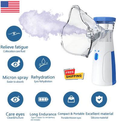 #ad Nebuliizer Air Compressor Breathing Machine Atomizer Adult Kids Home Travel Use $9.89