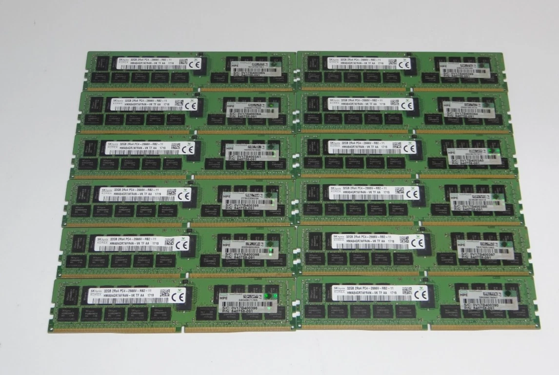 美品 HP純正 SKhynix 32GB サーバー用メモリ 4枚セット128GB SK hynix Server RAM 32 GB Capacity per Module for sale - eBay