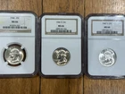 1946 P D 1947-S Washington Quarters ALL NGC MS66