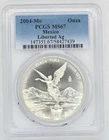 1 oz Silver Mexico Libertad 2004 PCGS MS67 KEY DATE TOP Express Shipping