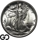 1943 Walking Liberty Half Dollar, Superb Gem BU++