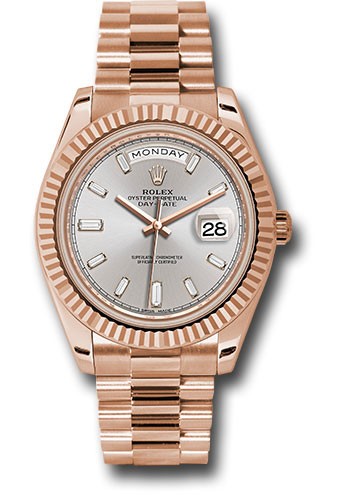 Rolex Day-Date 40 Sundust Baguette Diamond Dial President 228235 2019