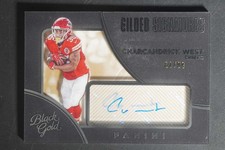 2016 Panini Black Gold Charcandrick West White Gold Gilded Autograph /99 DV397