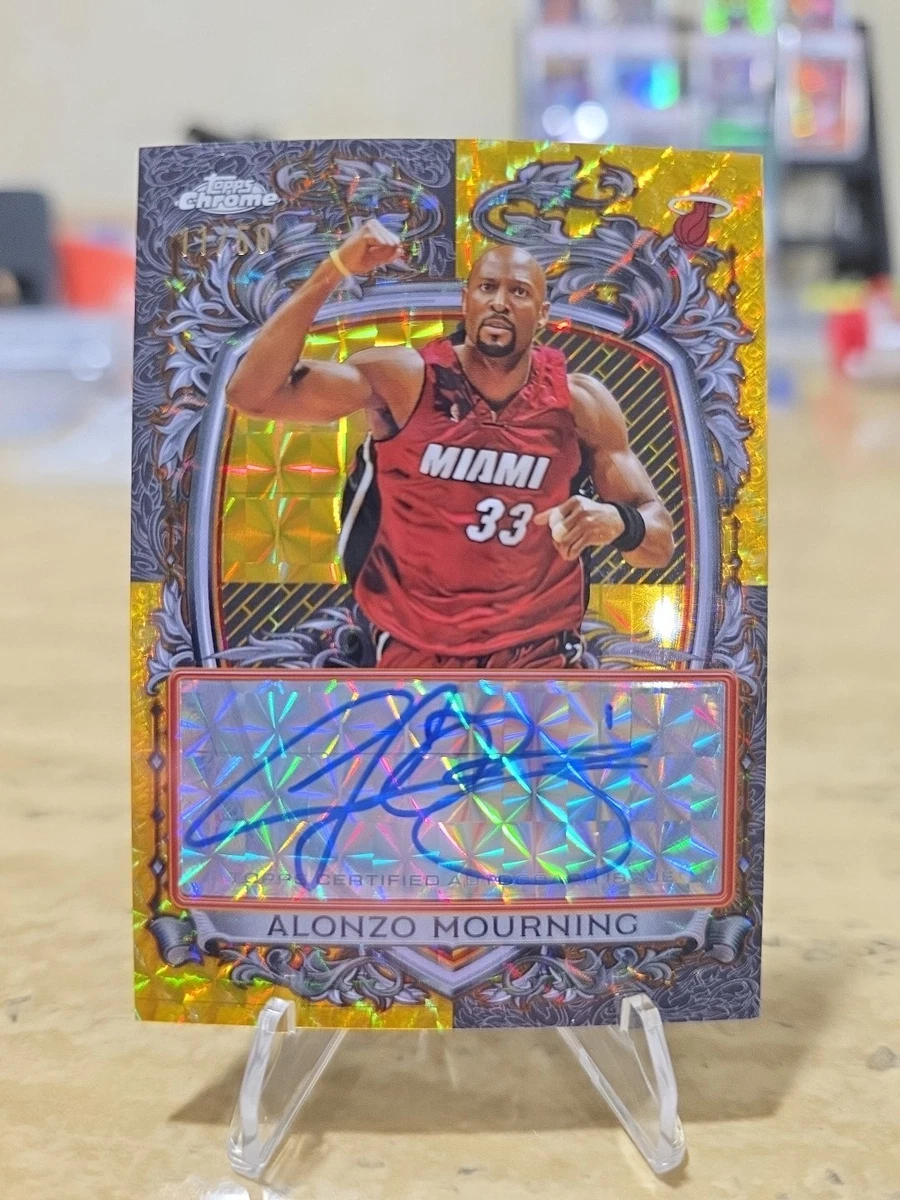 Alonzo Mourning Basketball Autographed Sports Trading Cards