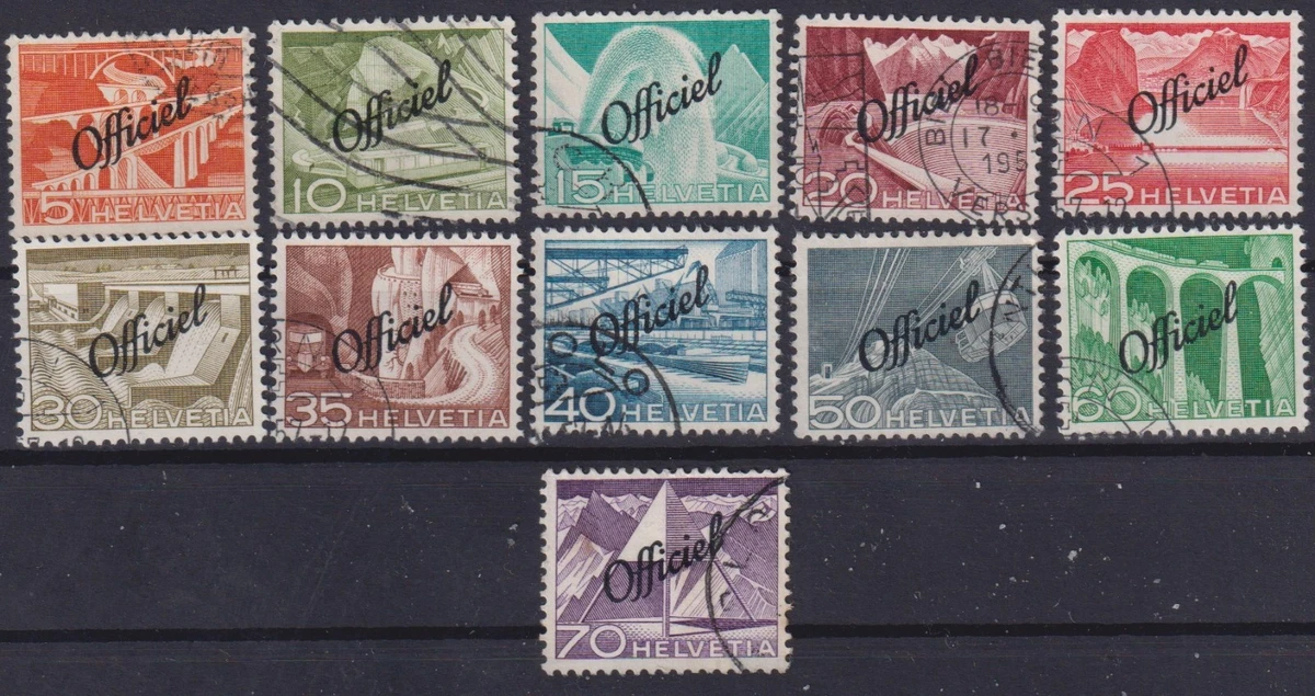 Dienstmarken  Schweiz gestempelt 10496