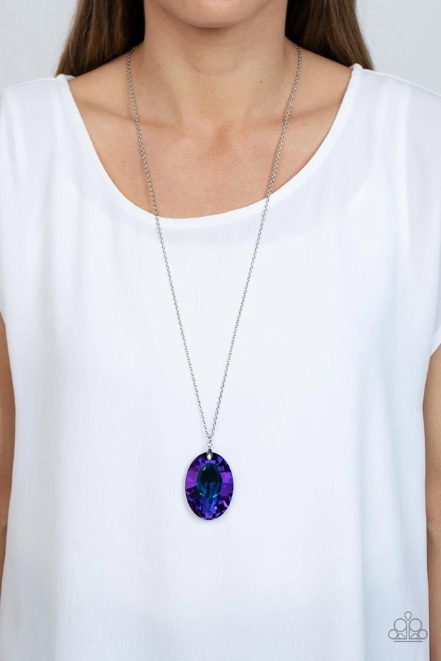 New Paparazzi Jewelry- Celestial Essence Necklace-Blue Foto 2 de 3