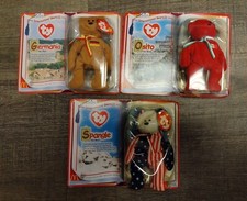 Ty Beanie Babies International Bears II - Germania, Spangle  Osito Set of 3 