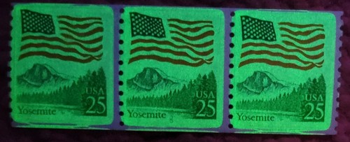 Scott #2280 Flag Over Yosemite Plate # Coil (PNC3) of 3 Stamps - MNH P#5 - Picture 2 of 2