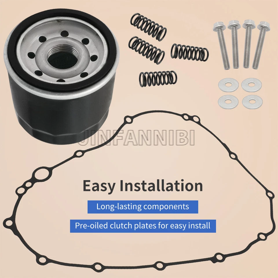 Kit de embreagem molas resistentes, gaxeta e filtro de óleo para Yamaha YZF R3 2015-2023 - Imagem 4 de 4