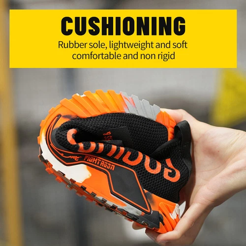 Unverwüstliche Sicherheitsarbeitsschuhe Stahlkappe Stiefel Leicht Sneaker Herrenschuhe - Bild 10 von 33