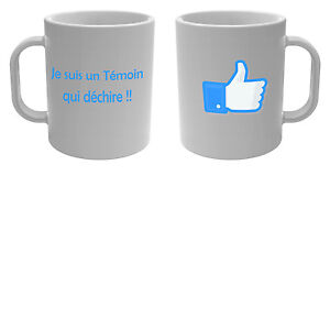 Mug Tasse Je Suis Un Temoin Qui Dechire Mariage Ceremonie