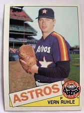 1985 Topps Baseball Card #426 Vern Ruhle Houston Astros Nm Free Shipping!