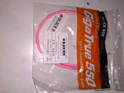 BlackBox, EVNSL626-0002, GigaTrue CAT6 Channel Patch Cable 2 ft ..lot of 10