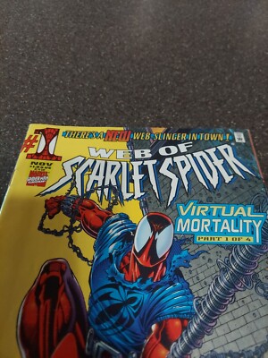 Web of Scarlet Spider #1 Virtual Mortality Oct 1995 Marvel Comics