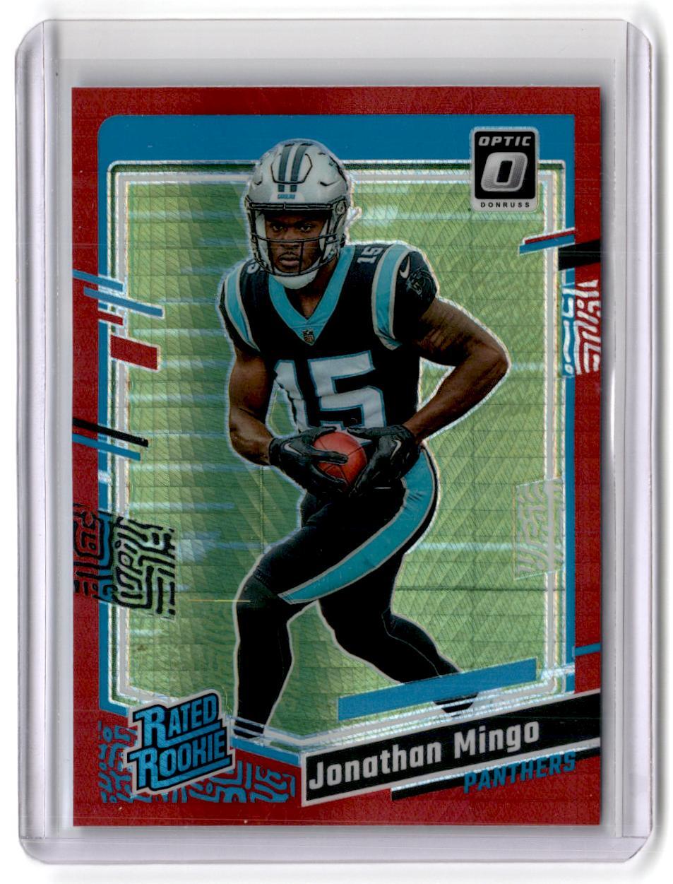 2023 Donruss Optic #215 Jonathan Mingo Red Hyper RC