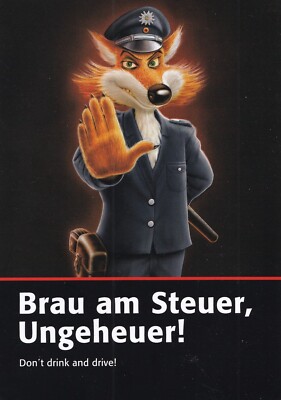 AK - (D) - Brau am Steuer - Füchschen Alt - Bier - Beer - Reklame - Top Zustand