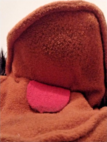 FOLKMANIS RETIRED Dark Brown/Orange MONKEY WRAP AROUND PUPPET RARE Folktails - Picture 8 of 11