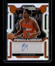 2022 Prizm Draft Picks #CP-CMO Charlie Moore College Penmanship Prizms Silver
