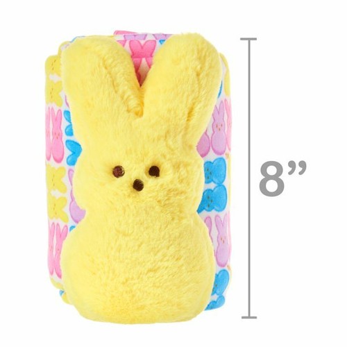 Peeps Easter 8" Yellow Bunny Plush & Blanket Throw Set ~ NWT - Picture 4 of 10