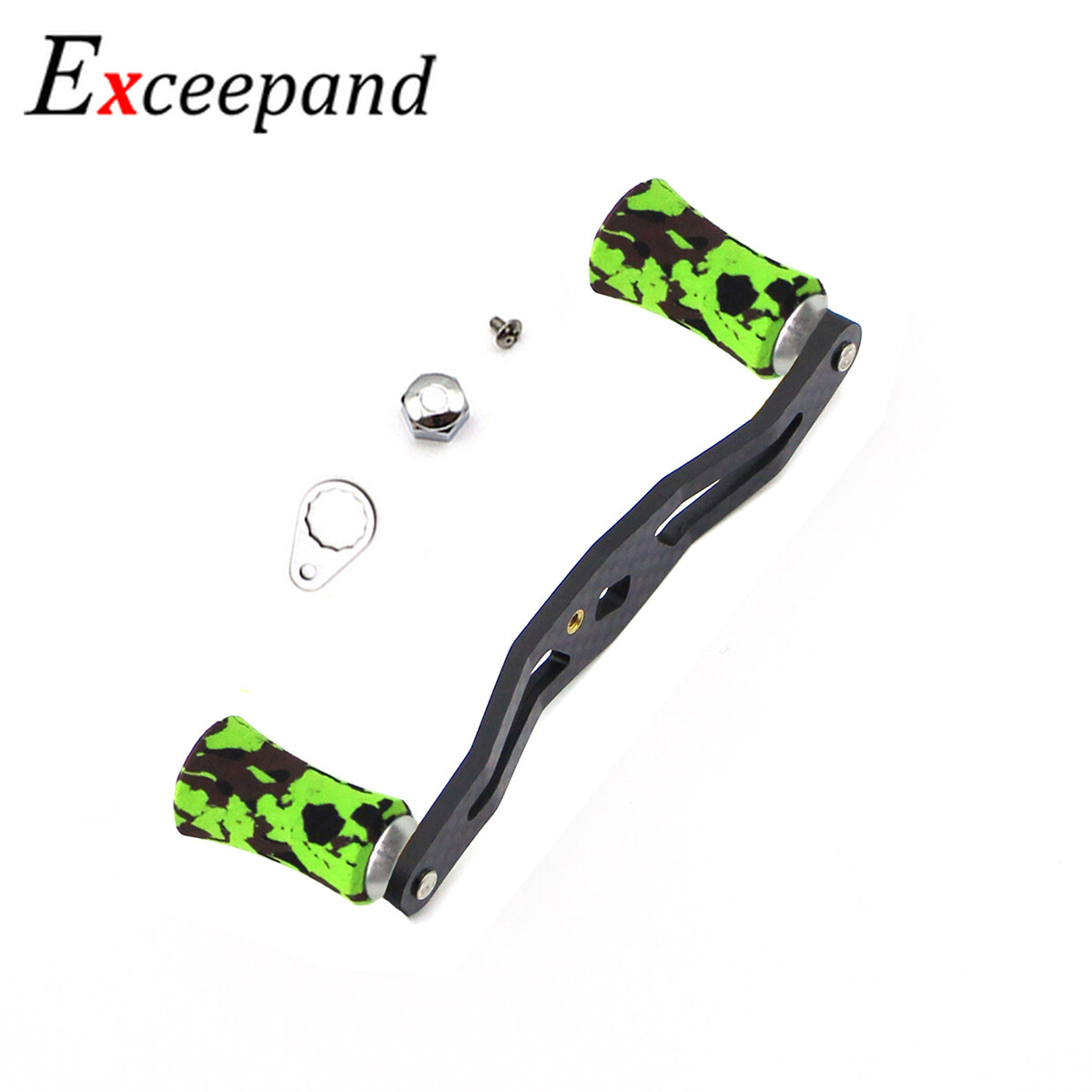 100mm Replacement Fishing Reel Handle CAMO Grip For Abu Garcia Daiwa Baitcasting