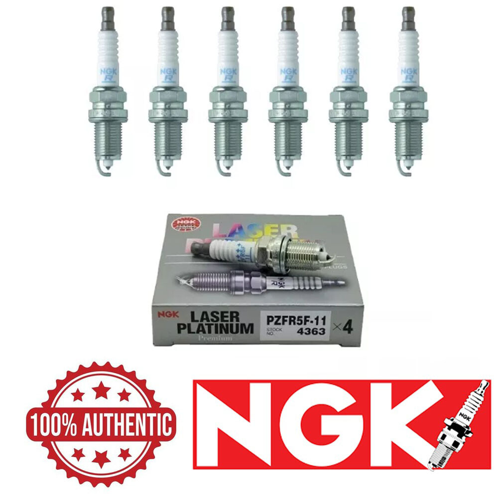 FOR HONDA ACURA NGK  4363 LONG-LIFE SPARK PLUG LASER PLATINUM POWER 6-PCS