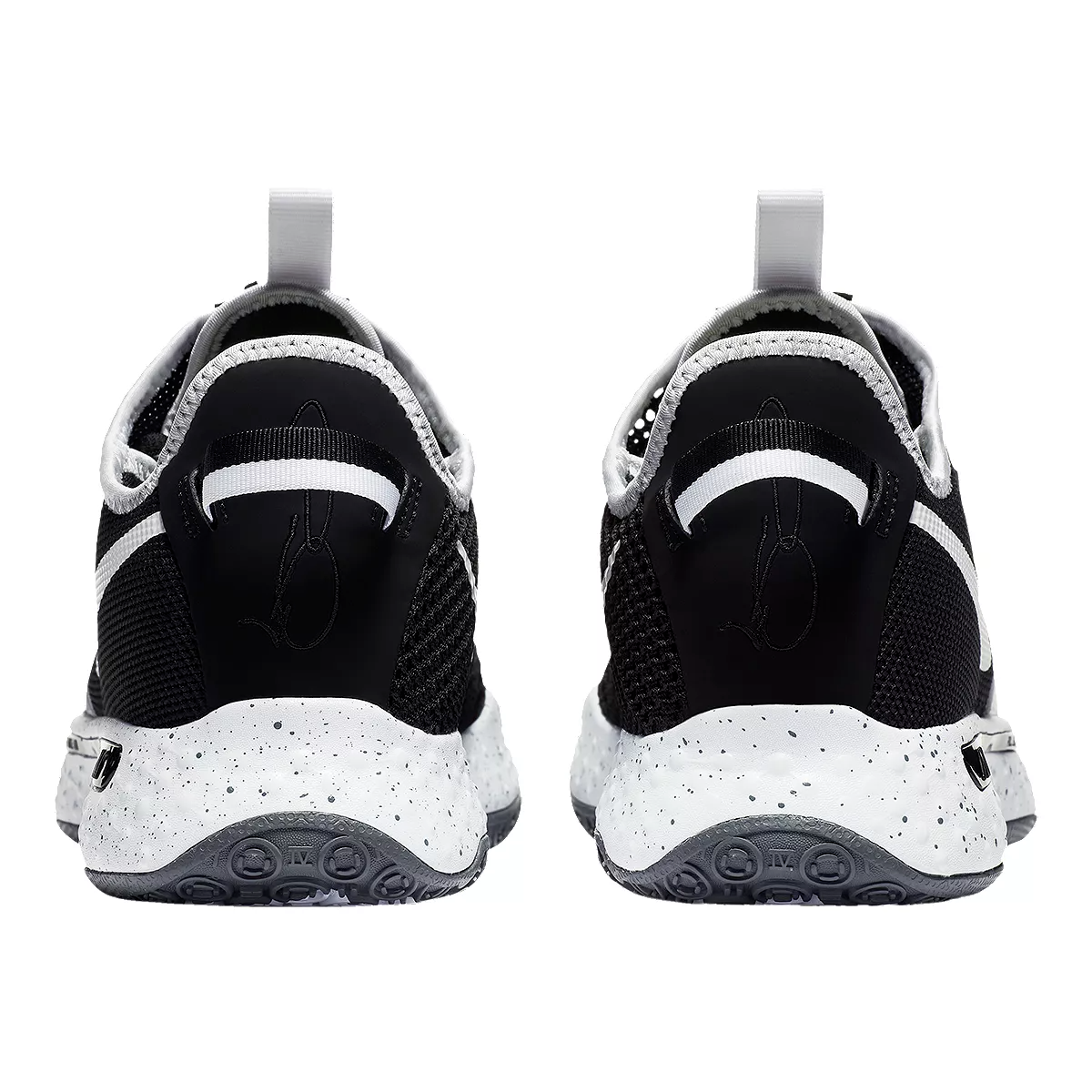 Nike PG 4 Team Shoes Mens 5.5 BlackWhite Basketball Paul George CK5828-002 Nike PG 4 TB Paul George Black White Grey Basketball Shoes  main image 2