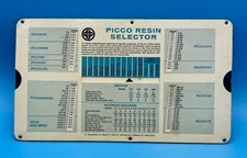 Vtg PICCO Resin Selector Viscosity Conversion  Chart 1964 Pennsylvania Ind.