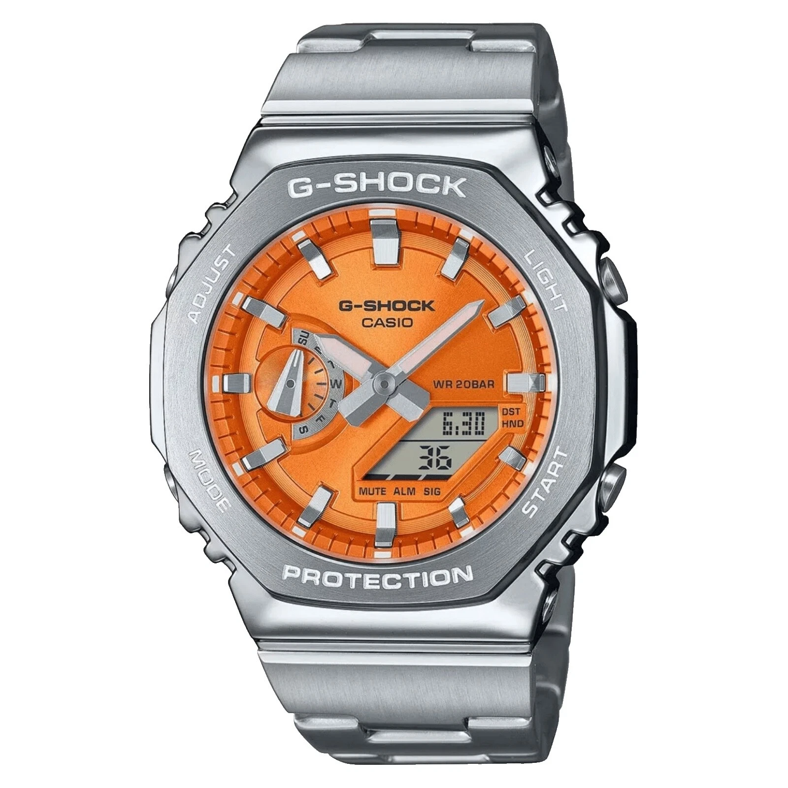 Banda de plata G-SHOCK Relojes de pulsera