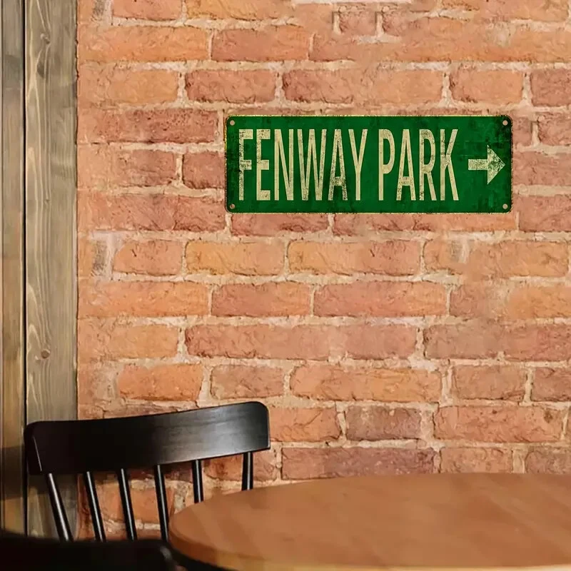 FENWAY PARK SIGN Boston Red Sox Baseball Stadium Metal Street Decal ~10.5"x3.5" - Image 4 of 4