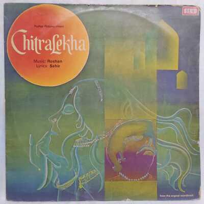 Chitralekha LP Vinyl Record Bollywood MusicRoshan Hindi Film Ost Rare Indian VG+