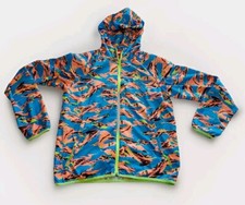 Nike Colorful Retro Multicolor Lightweight Windbreaker Jacket Mens MED Red Tag