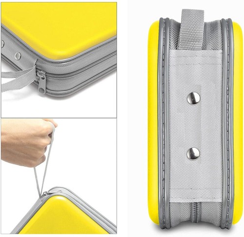 34 Capacity Hard Plastic DVD Case Portable Zipper CD Case Holder for Car Travel - Picture 8 of 12