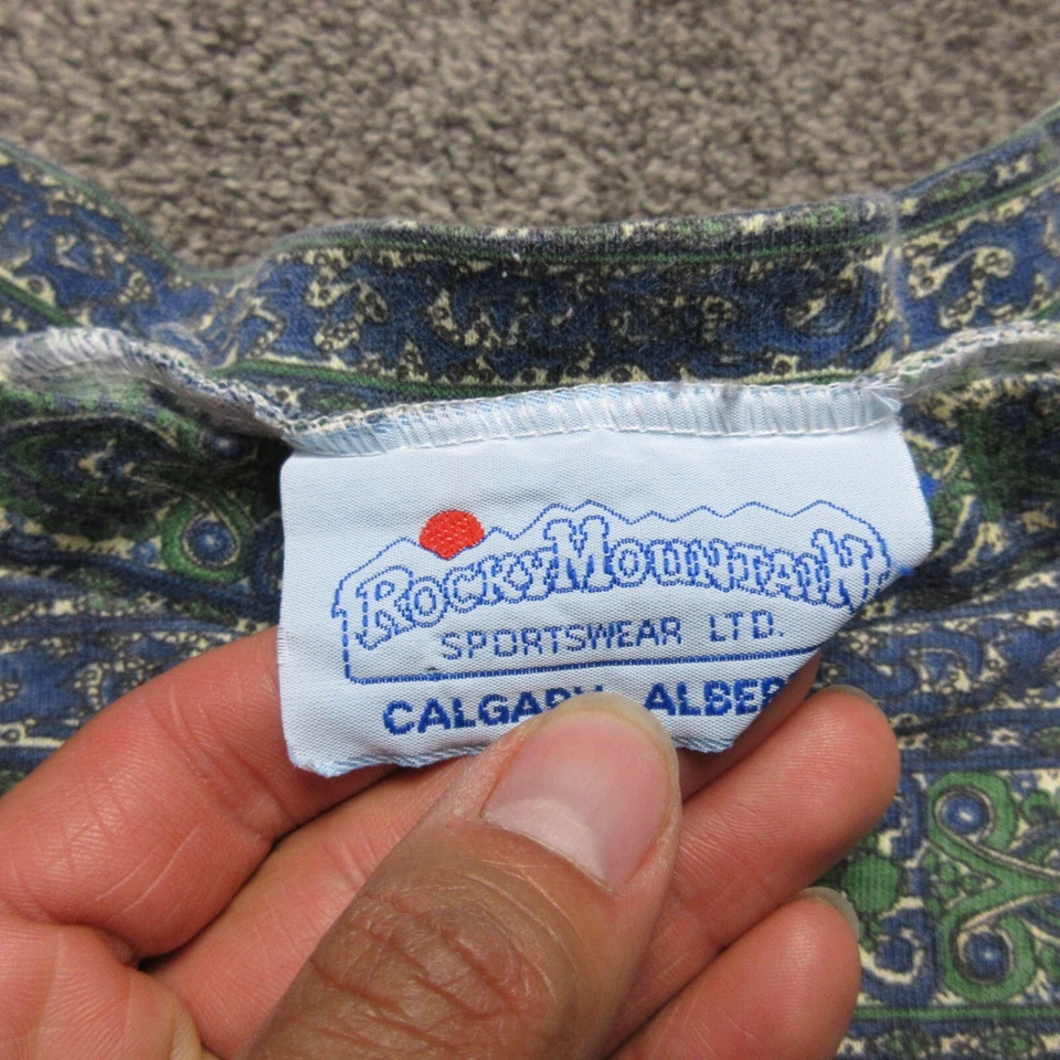 Camisa De Colección Rocky Mountain Ropa Deportiva Para Hombres XL Puntada Única Heli-Senderismo Foto 3 de 4