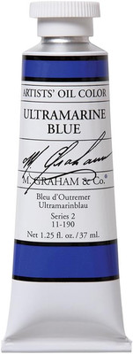 M. Graham Artist Oil Paint Ultramarine Blue 1.25Oz/37Ml Tube