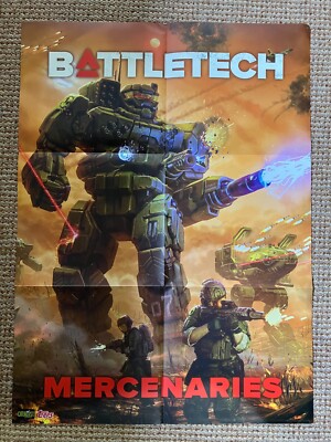 BATTLETECH Double Sided Poster - Battle of Tukayyid & Mercenaries Battlemech