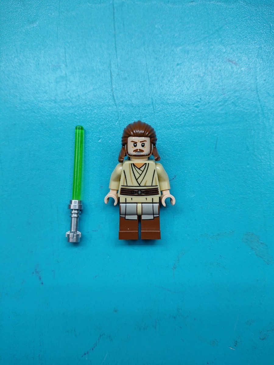 ヴィーナススパ Lego Star Wars Minifigure Jedi Qui-Gon Jinn w/o Cape w/ Lightsaber