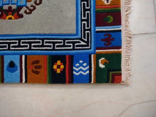 Handmade Nepali Tibetan Rugs Rectangular 2 Piece Hand Knotted Carpet - Picture 32 of 49