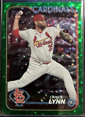 2024 Topps Green Crackle Foil #630 Lance Lynn SN/499