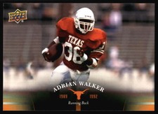 2011 Upper Deck University of Texas Adrian Walker #55 Texas Longhorns