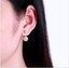 thumbnail 7 - 1 Pair Women Lady Jewelry Silver Double Beaded Rhinestone Crystal Stud Earrings