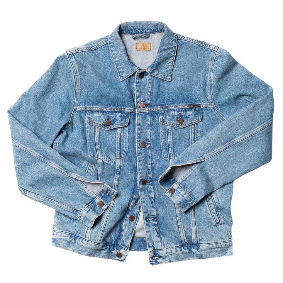 Mens Robby Nudie Jeans Denim Jacket in Vintage Blue - Size Mens Robby Nudie Jeans Denim Jacket in Vintage Blue - Size