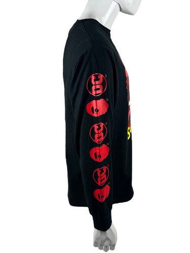 Camisa grande para mujer A Bathing Ape BAPE X DC Superman negra manga larga usada en excelente estado - Imagen 6 de 12