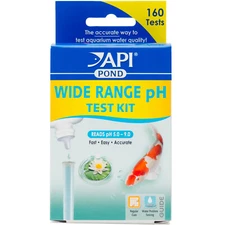 API Pond Wide Range pH Test Kit Quick Accurate Easy Koi Pond pH Levels 5.0 - 9.0
