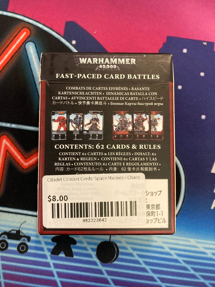 WH 40K Citadel Combat Cards Space Marines Chaos | eBay