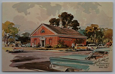 Lynchburg Virginia The Peoples National Bank & Trust Artist Rendering c1960 PC